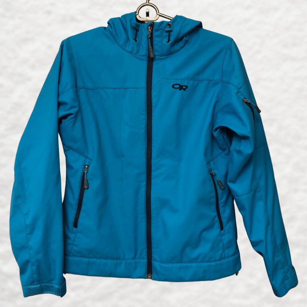 Outdoor Research Jacket Women’s S/P Blue Full Zip Fleece-Lined